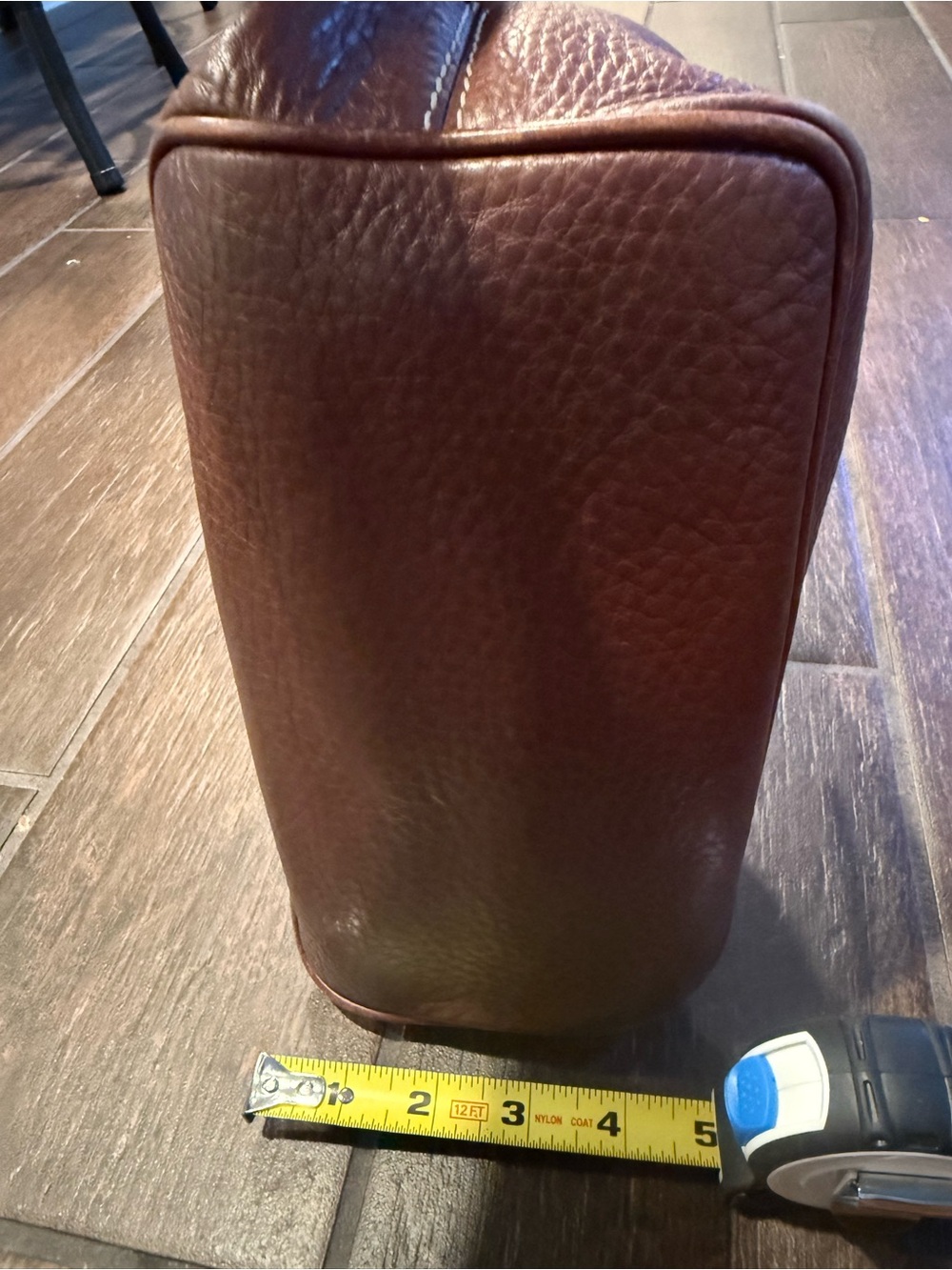 Dooney & Bourke Chestnut Brown Pebble Leather Shoulder Bag - Picture 11 of 11